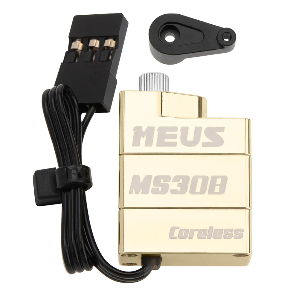 MEUS Racing Coreless Micro Aluminum / 15.8g Brass Servo for Axial SCX30