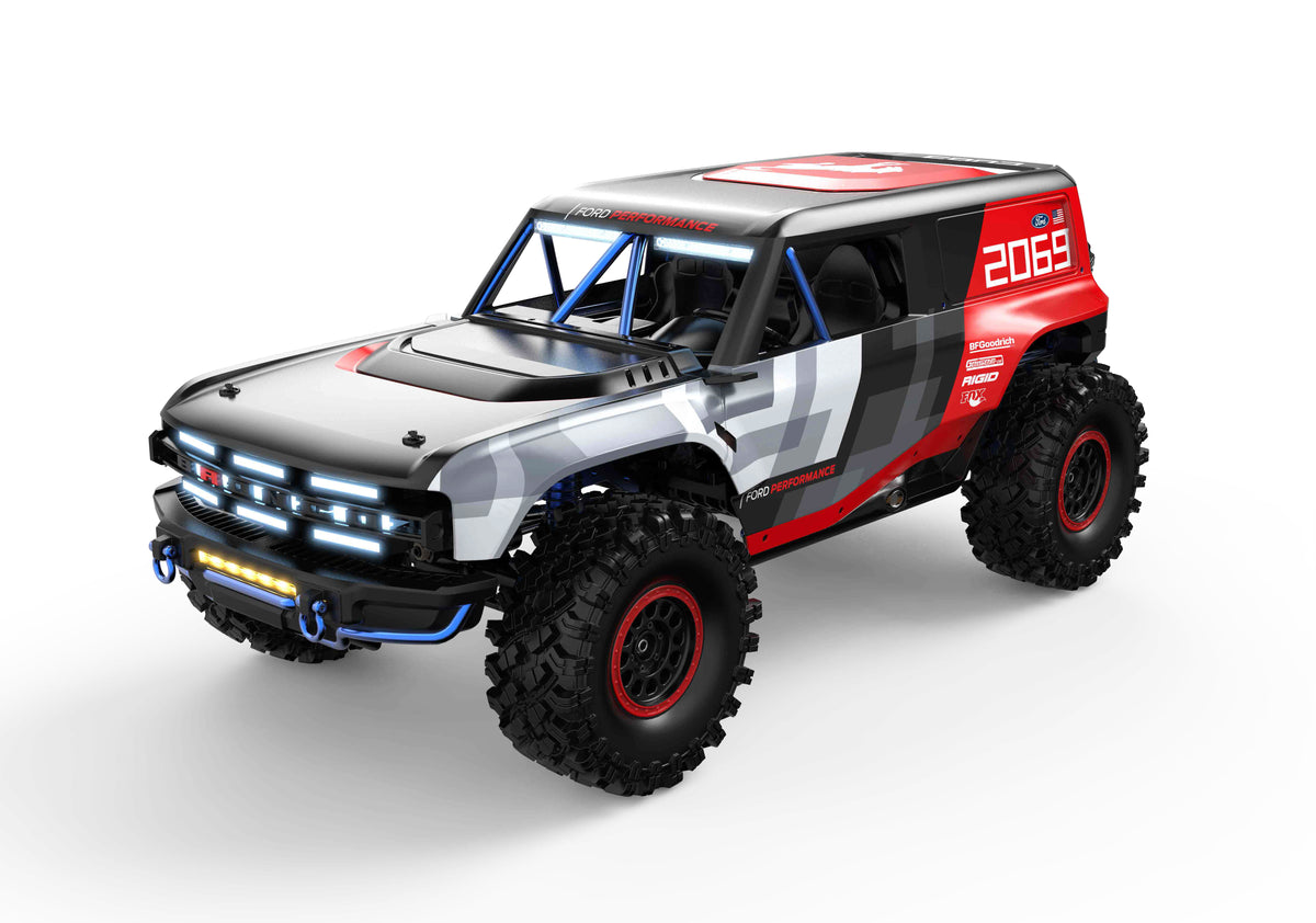 MJX Hyper Go H8PDC 1:8 RC Car  Licensed Ford Bronco R Baja 1000 (Battery & Charger Included)