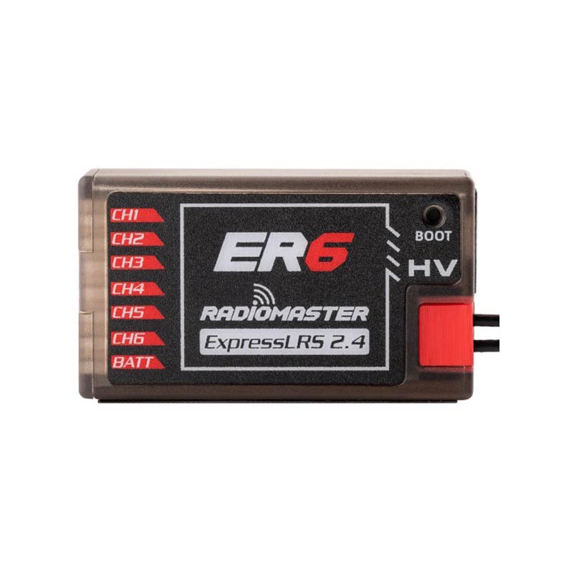 RadioMaster ER6 2.4GHz ELRS PWM Receiver - HeliDirect