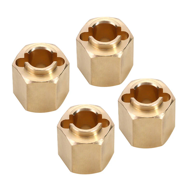 INJORA RC Hex Hub 12mm Brass Roues Hex Hub Extension Hex Drive Adapter Pour 1/10 RC Crawler Axial SCX10 90046 D90 (12mm INJORA RC Hex Hub 12mm Brass Roues Hex Hub Extension Hex Drive Adapter Pour 1/10 RC Crawler Axial SCX10 90046 D90 (12mm