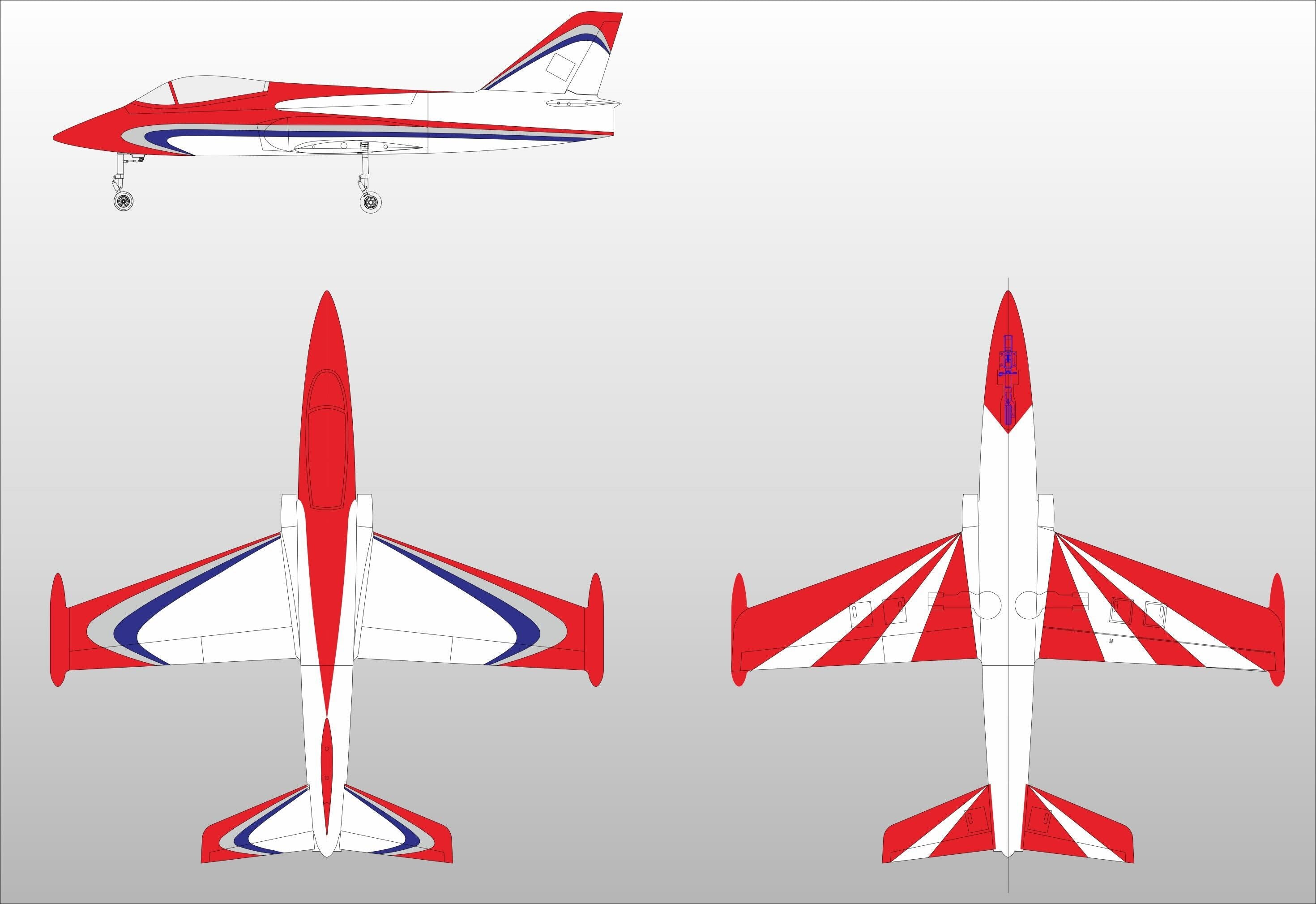 Boomerang Composite Ranger Sport Jet - Red/White - HeliDirect