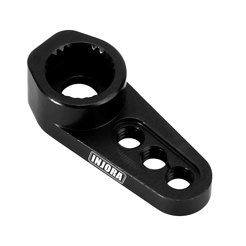INJORA 25T Aluminum Servo Arm Horn For 1/18 TRX4M Stock Servo - BLACK - HeliDirect