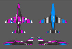 Boomerang Atom - Pink / Blue - Boomerang RC Jets