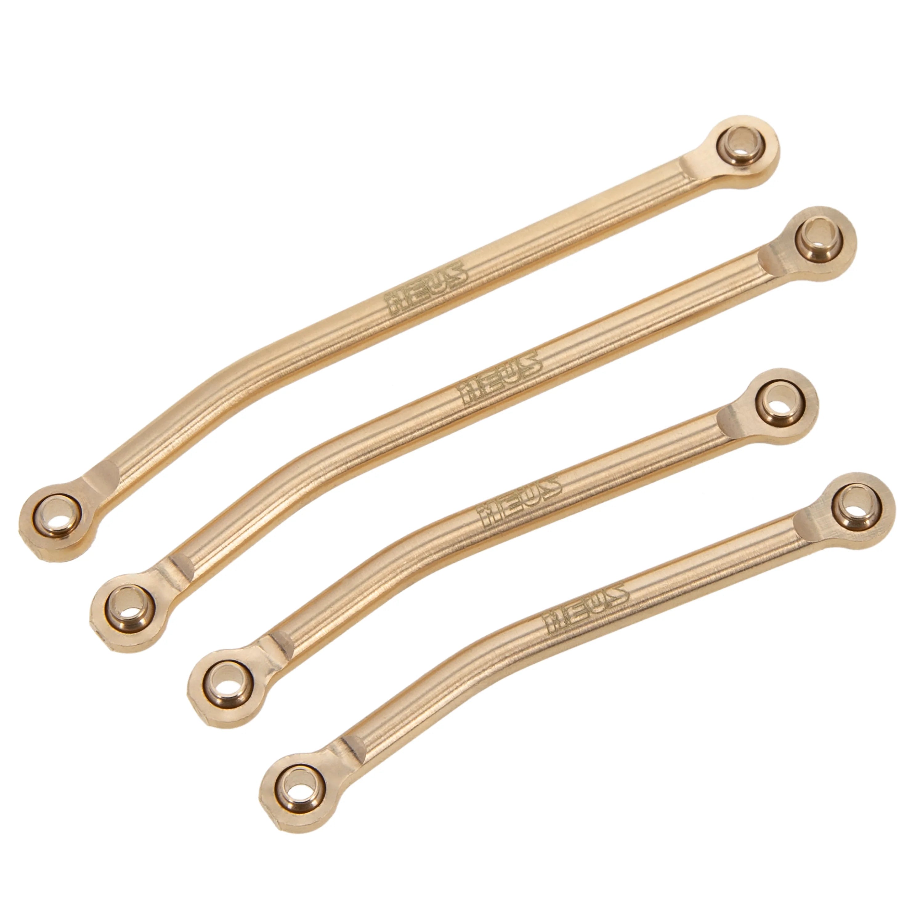 thumbnail image 2 of 1/18 TRX4M Brass Wheel Hub Adapters - Gold Hex Upgrades For Bronco & Defender RC Crawlers 2 of 14