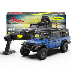 Rlaarlo 1/7 Scale 4WD Brushed RC Crawler JK07Pro - Blue