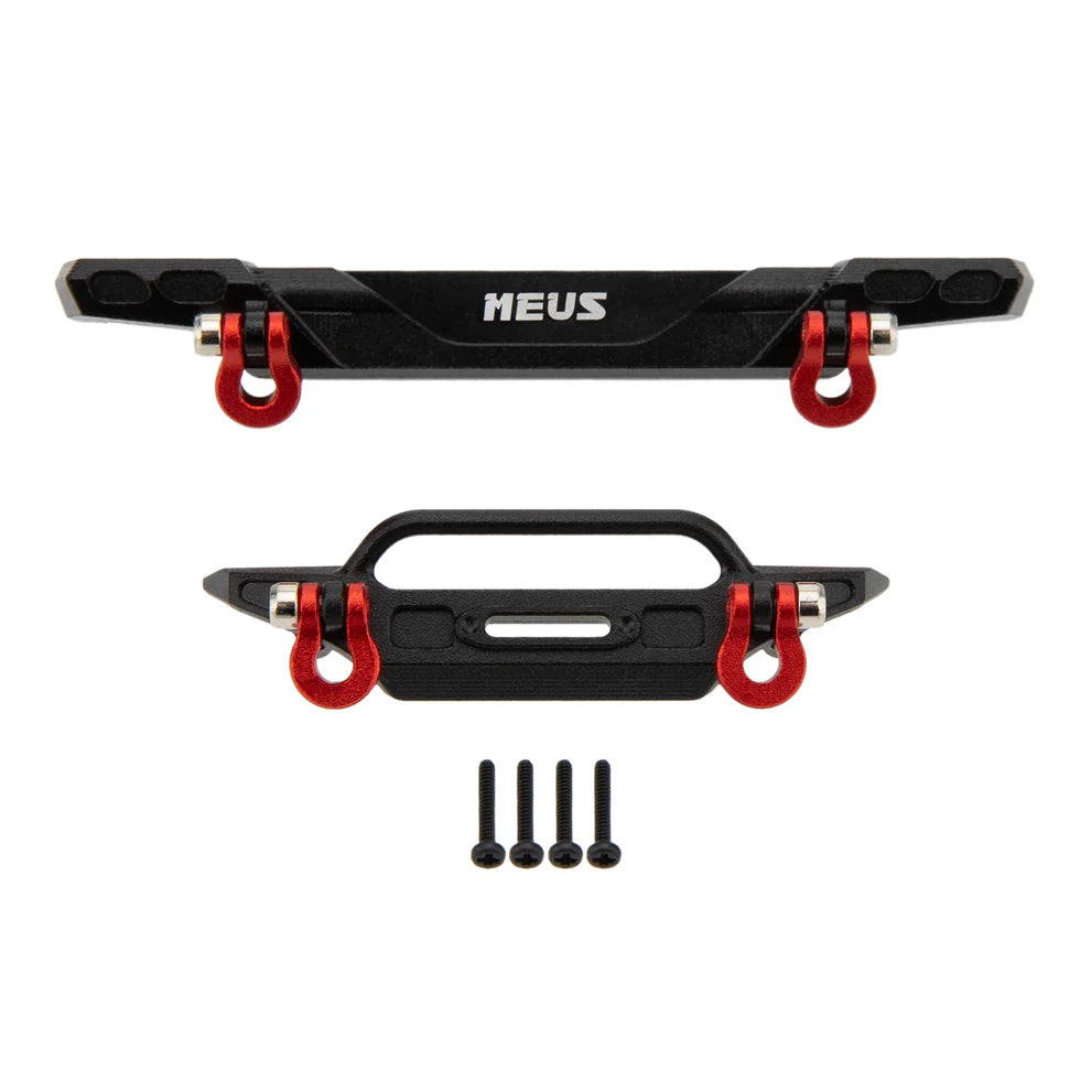 MEUS Racing Aluminum Front Rear Bumper for 1/30 Axial SCX30 Wrangler