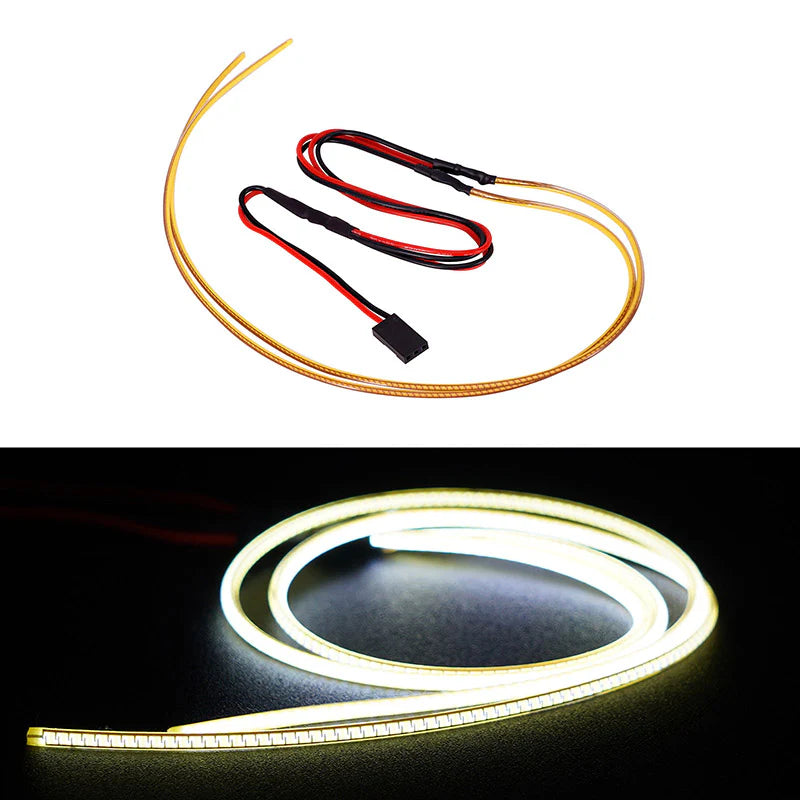 INJORA Flexible Cuttable LED Strip Lights for 1/24 1/18 RC Cars - Yellow