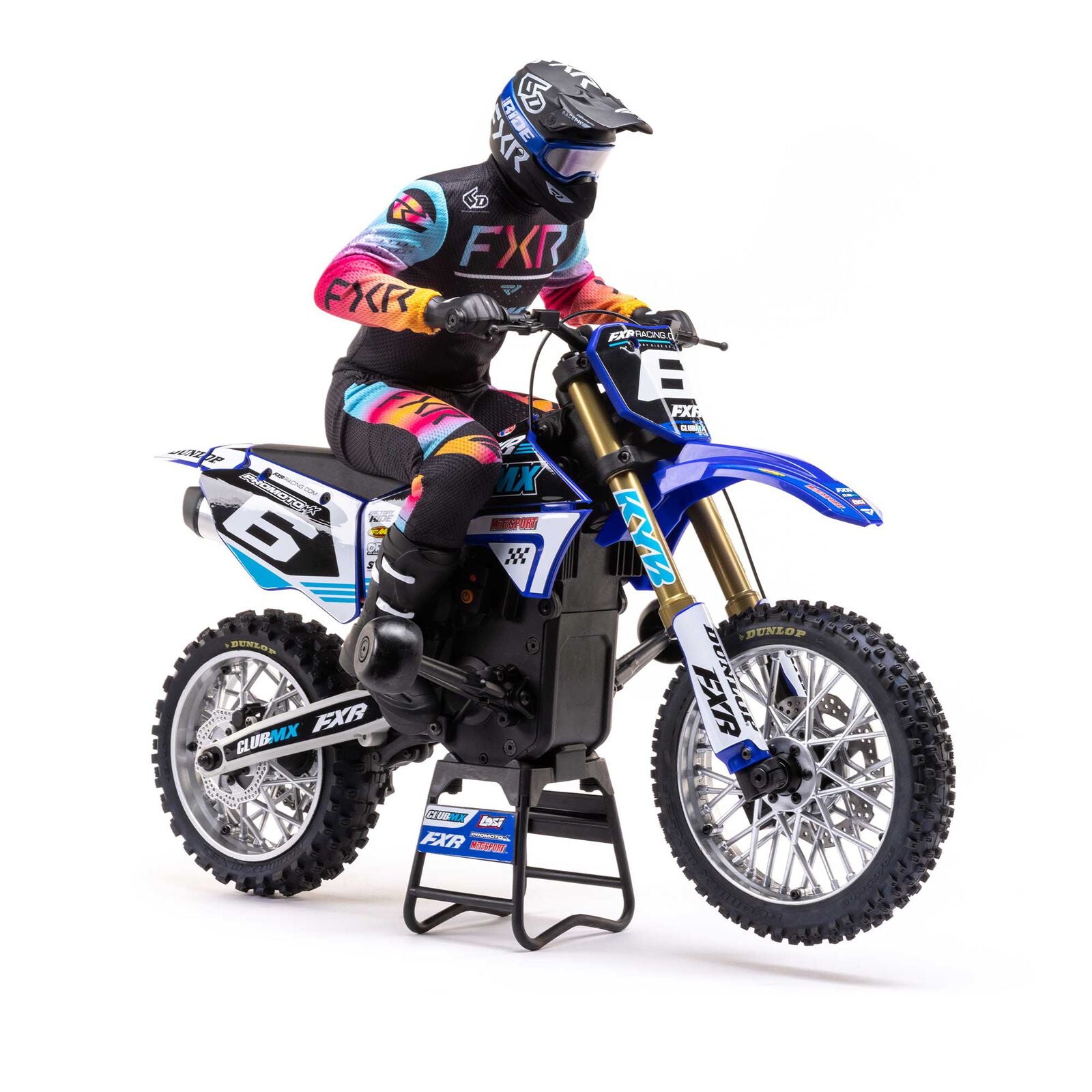 Losi 1/4 Promoto-MX Motorcycle RTR, Club MX - BLUE - HeliDirect