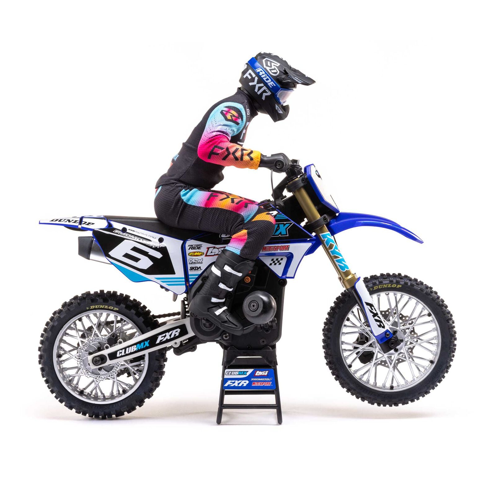 Losi 1/4 Promoto-MX Motorcycle RTR, Club MX - BLUE - HeliDirect