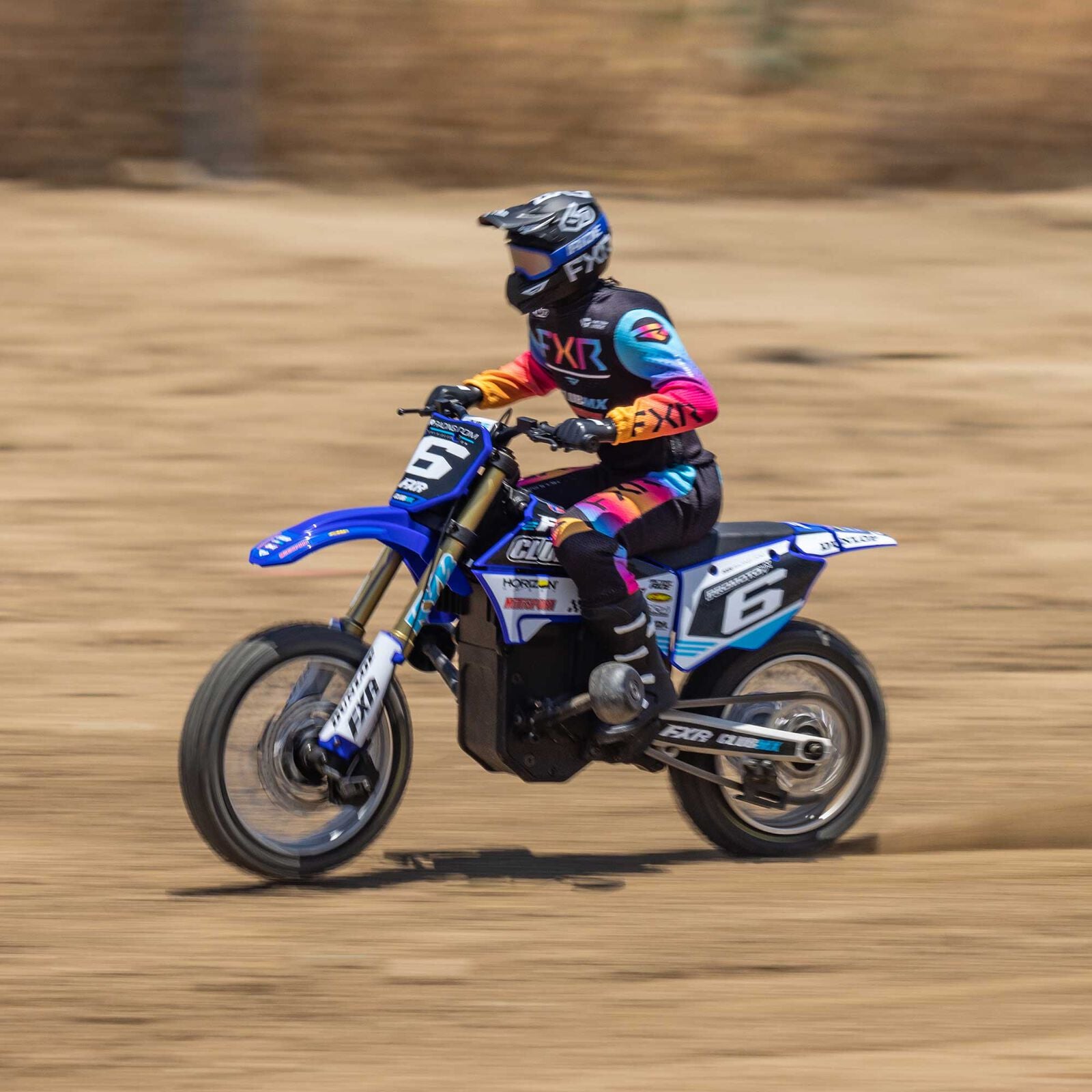 Losi 1/4 Promoto-MX Motorcycle RTR, Club MX - BLUE - HeliDirect