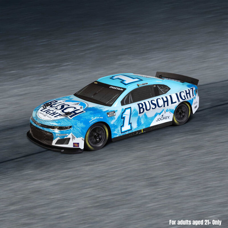 Losi 1/12 NASCAR RC Racecar Ross Chastain No. 1 Busch Light 2025 Chevrolet Camaro ZL1 2S AWD RTR Brushed On-Road (Battery & Charger Included)
