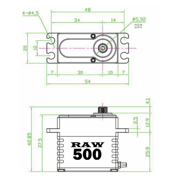 REEFS RC RAW 500 Brass Edition - HeliDirect