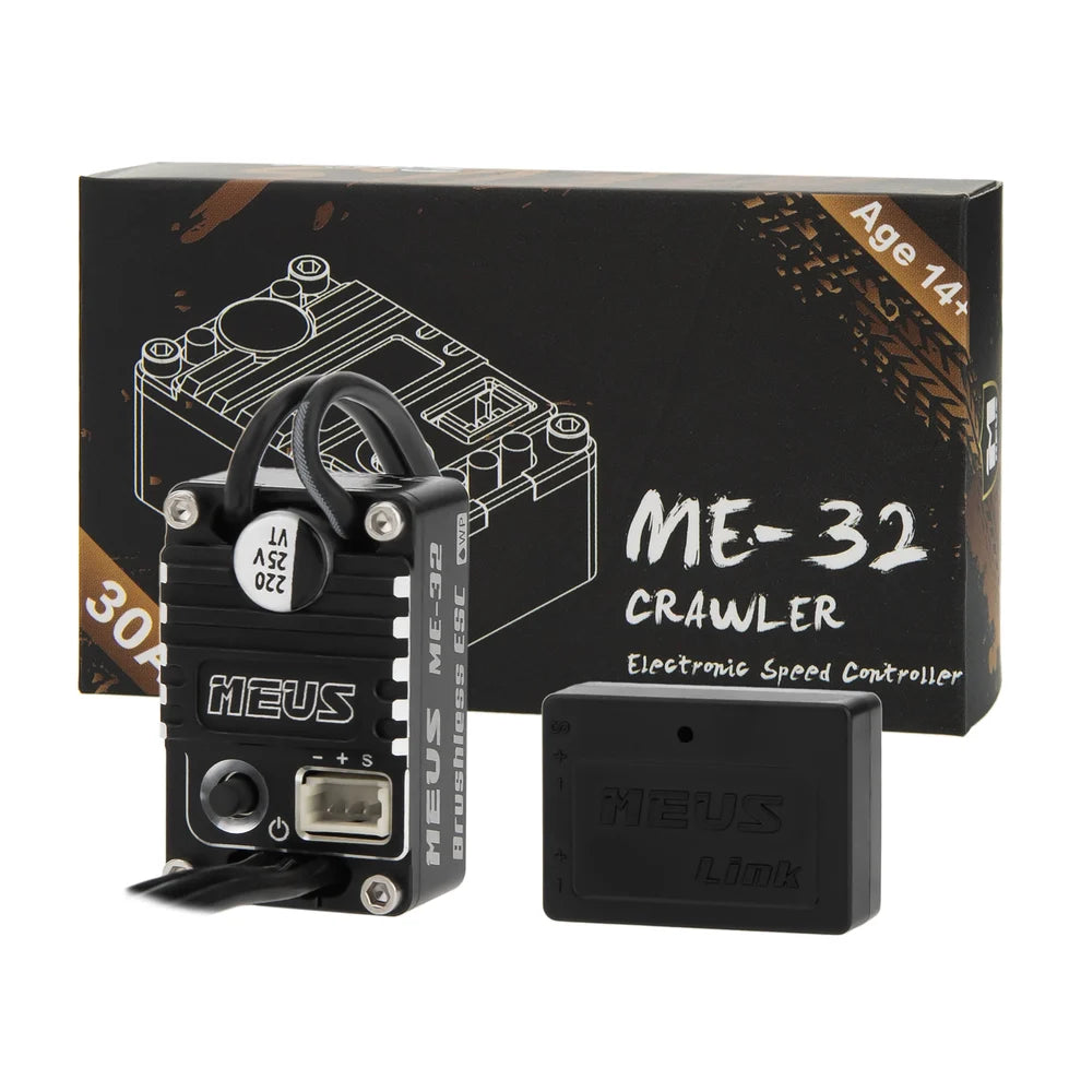 MEUS Racing ME32 Brushless ESC for 1/24 SCX24 1/18 TRX4M REDCAT ASCENT-18