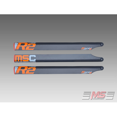 MS Composit CFC Main Blades 71,5 cm/12/5 - RAPID2 FBL - 3Blade