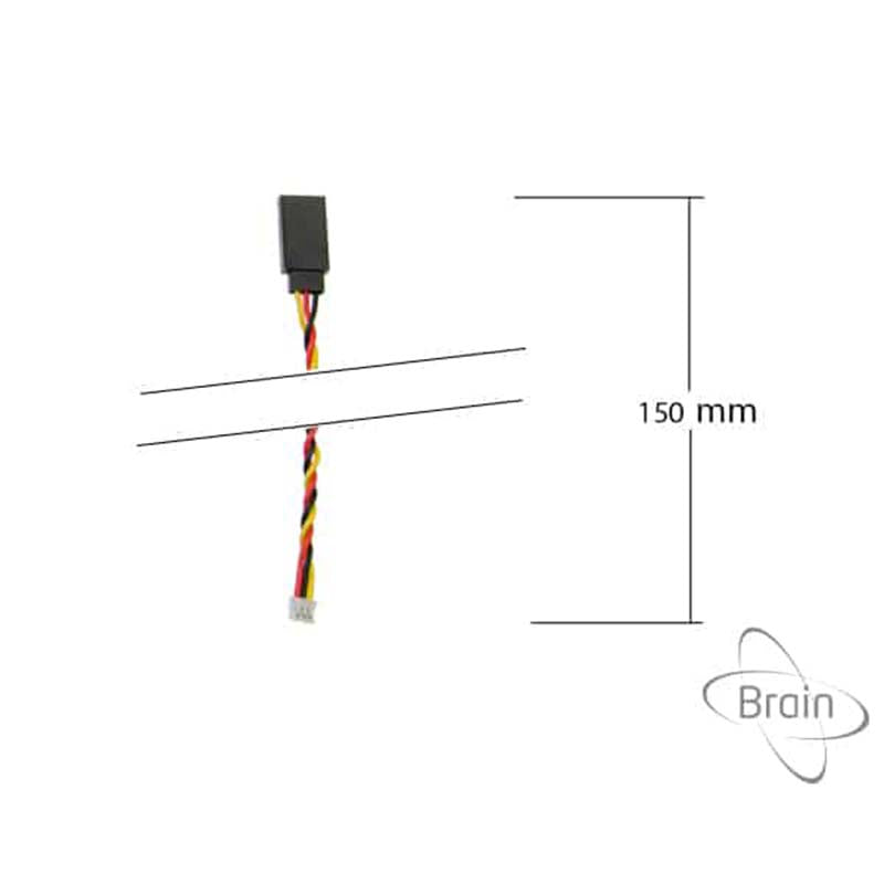 External Variometer or Governor JR/Futaba to JST adapter cable 150mm