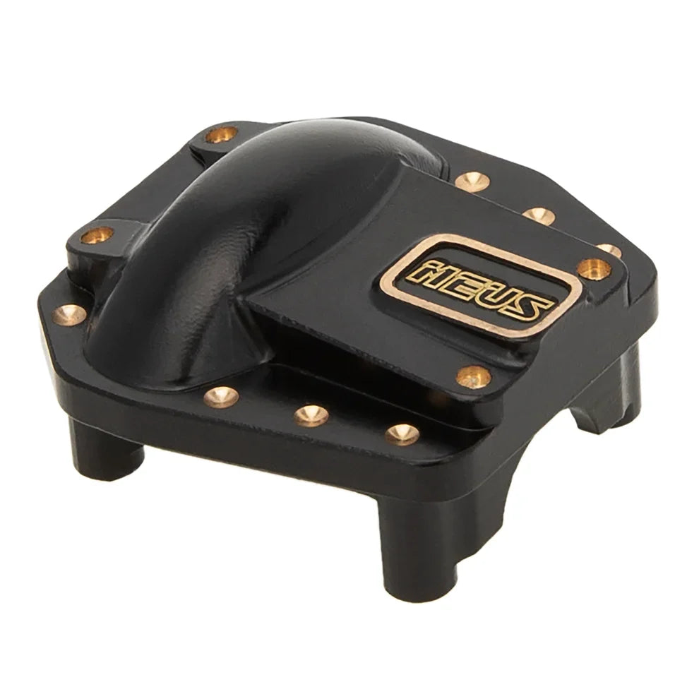 MEUS Racing Black Coated Brass Front Rear Axle Diff Cover for Axial SCX10 PRO SCX10 III