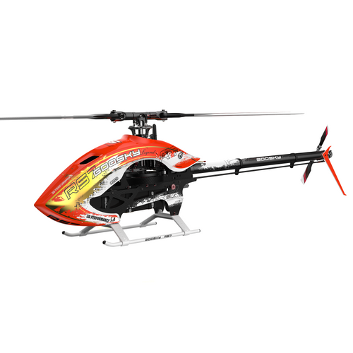Goosky RS7 ULTRA Helicopter Kit with Azure 700/105 Blades - Orange