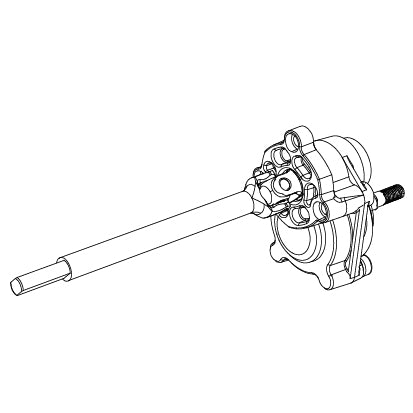 MJX HYPER Left Rear Axle Assembly For H8E & H8H