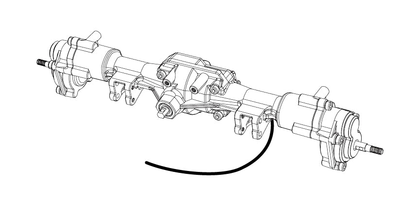 MJX HYPER Rear Axle Assembly For H8E & H8H