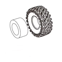 MJX HYPER GO Tire & inner Foam Set For H8H
