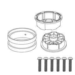 MJX HYPER GO Wheel Hub Assembly For H8E & H8H
