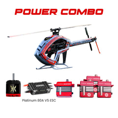 SAB ILGoblin PRO 420 Helicopter Kit (White) - With Main & Tail Blades Power Combo HobbyWing ESC, Xnova Motor & TORQ Servos