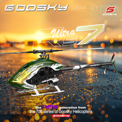 Goosky RS7 ULTRA Helicopter Kit with Azure 700/105 Blades - Green