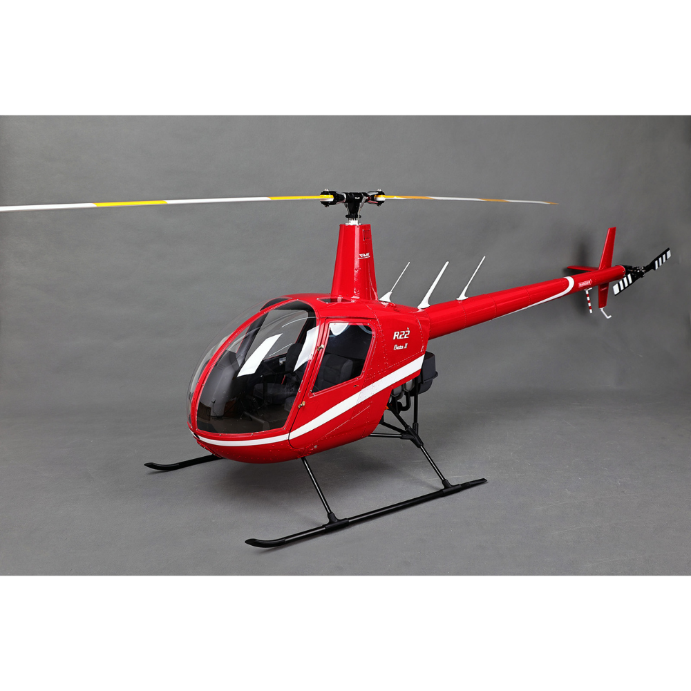 RVE Robinson R22 1/4.5 Scale RC Helicopter Combo Kit (Unassembled) - Red