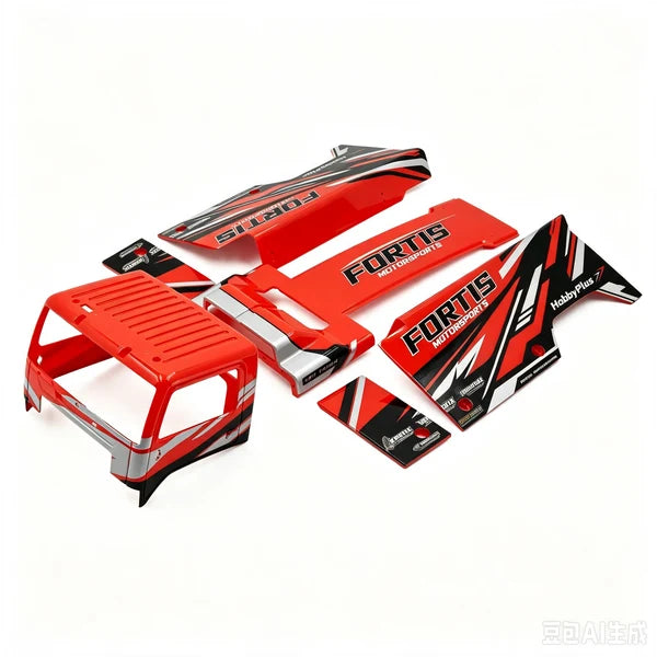 HobbyPlus DKR4 FORTIS Finished Body Parts - Red