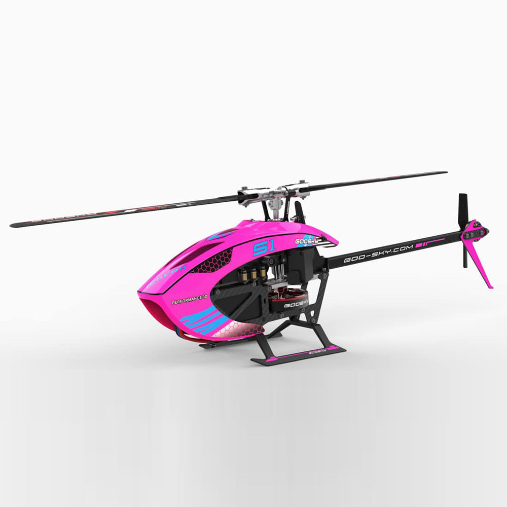 Goosky Legend S1 Helicopter (BNF) - Pink - HeliDirect
