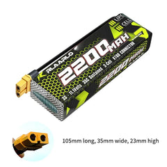 Rlaarlo 11.1V 2200mah 3S Lipo Battery XT60 Plug