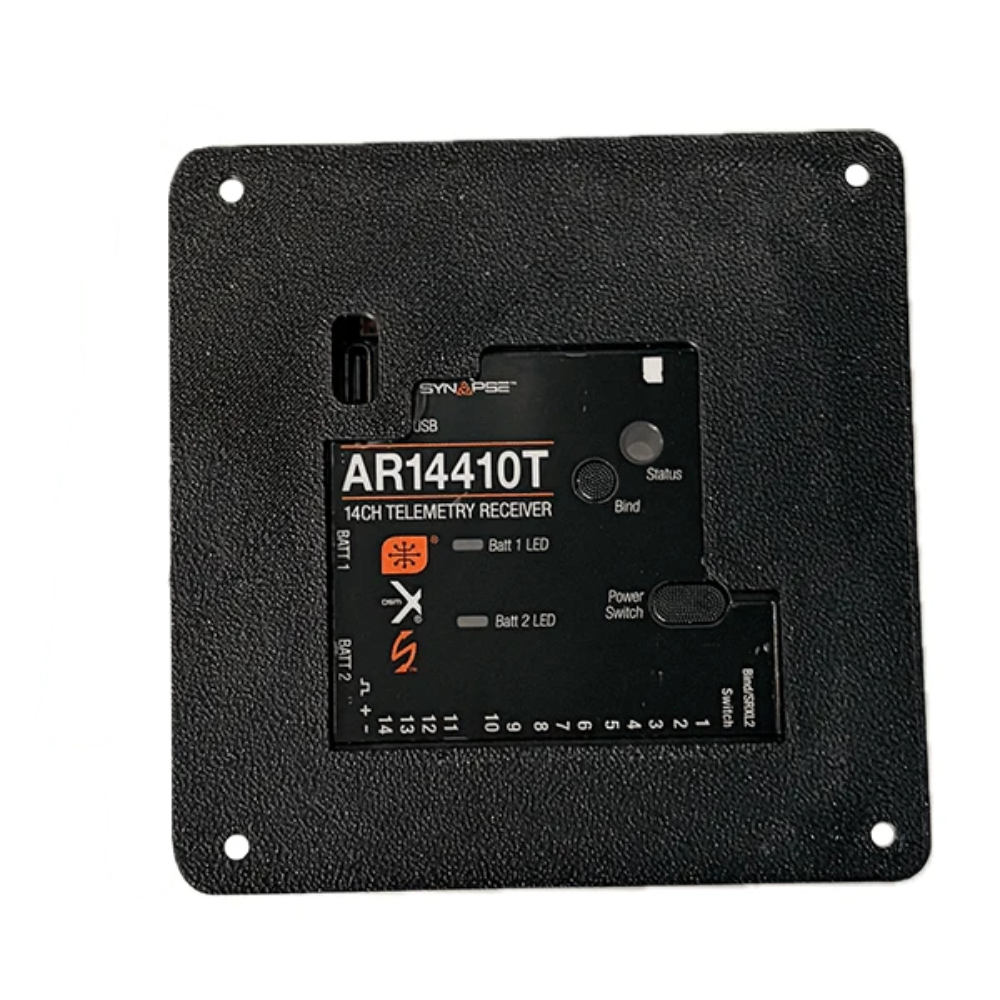 Spektrum AR14410T Flush Mount System NO SWITCH- Black