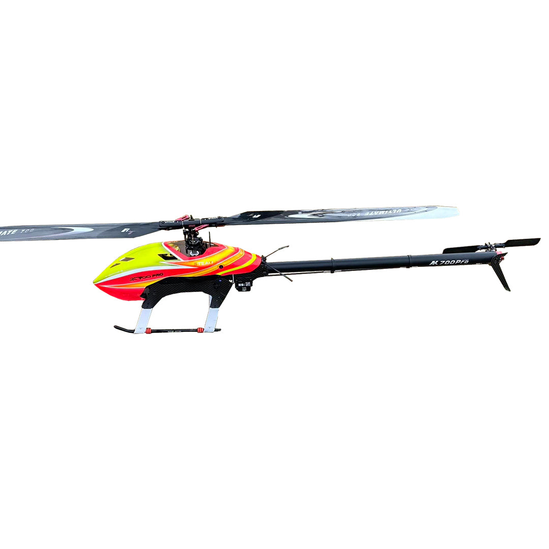AK700 Helicopter Kit RED/YELLOW with RotorTech Main and Tail Blades ...