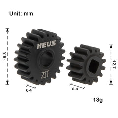 MEUS Racing Steel Overdrive Portal Gears 32P for Axial 1/10 Capra 1.9 UTB SCX10 III