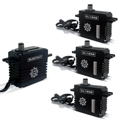 TORQ Black Edition CL1208-BE & BLS0704T-BE HV Cyclic & Tail Servo Combo – For 550-600 Size RC Helicopters