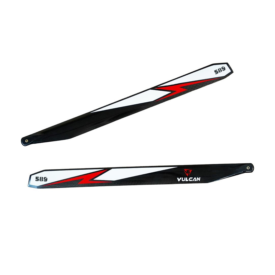 VULCAN ROTORS Precision Main Rotor Blades 589mm (RED) – HeliDirect