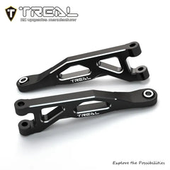 TREAL Aluminum 7075 CNC Machined Rear Upper Arms Set Upgrades for Arrma 1/18 GRANITE GROM - BLACK