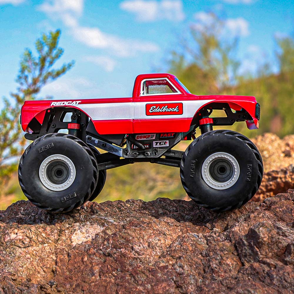 Redcat MT-18 - 1/18 Scale Brushed Monster Truck - RED | HeliDirect