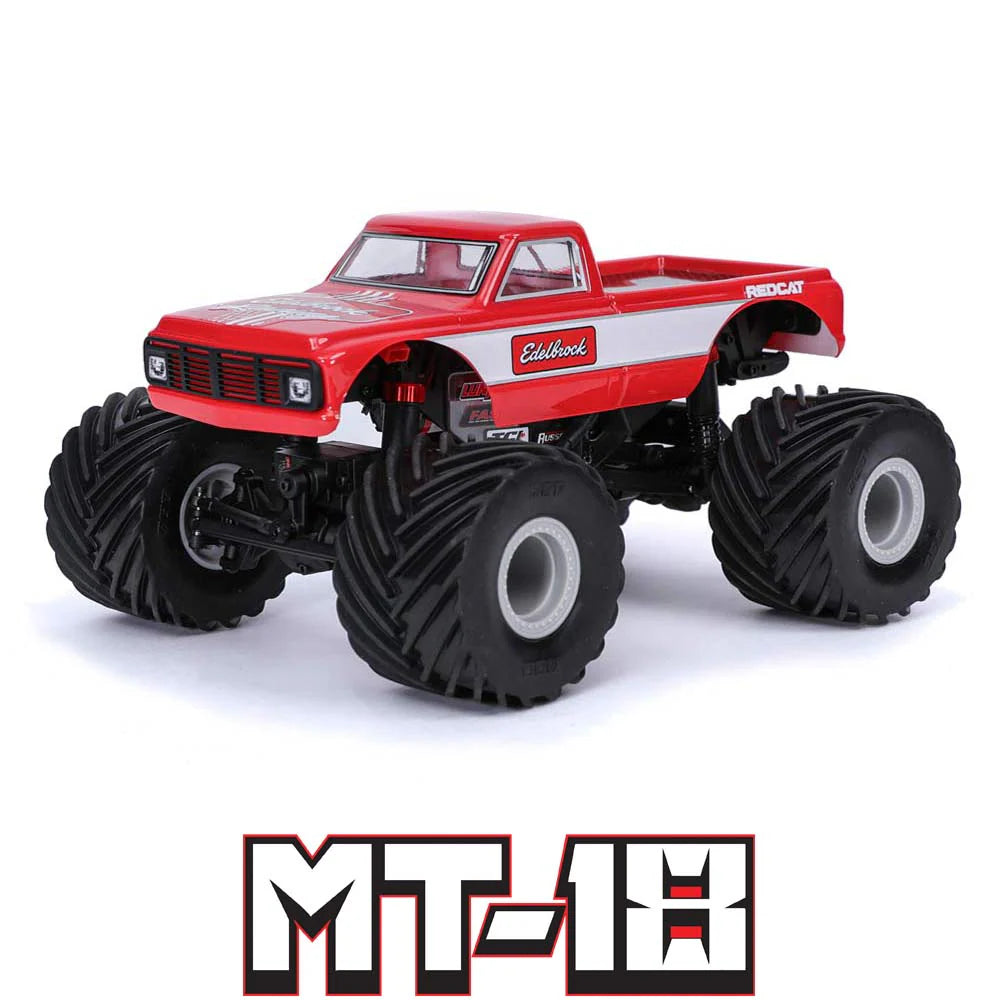 Redcat MT-18 - 1/18 Scale Brushed Monster Truck - RED – HeliDirect Redcat MT-18 - 1/18 Scale Brushed Monster Truck - RED – HeliDirect