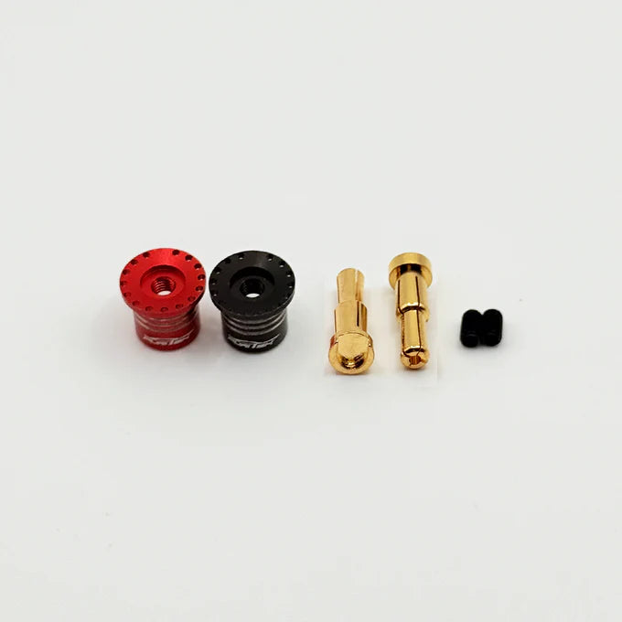 Furitek Heatsink Bullet Plug Grips w/4-5mm Bullets (Black/Red)