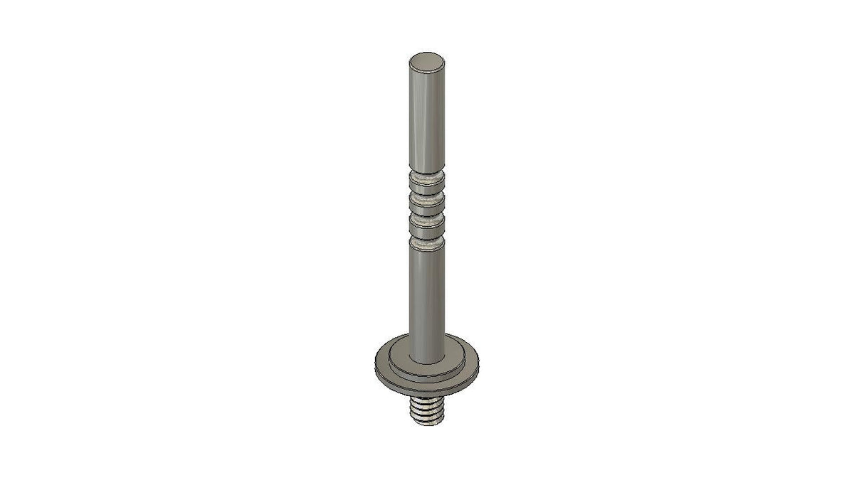 MWX Plated Center Shock Shaft - HeliDirect