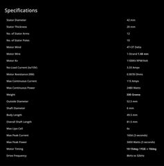 Tron Dnamic 4220-1100KV Motor