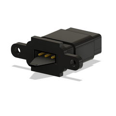 Female Servo Connector Surface Mount  PKG 2 - Black