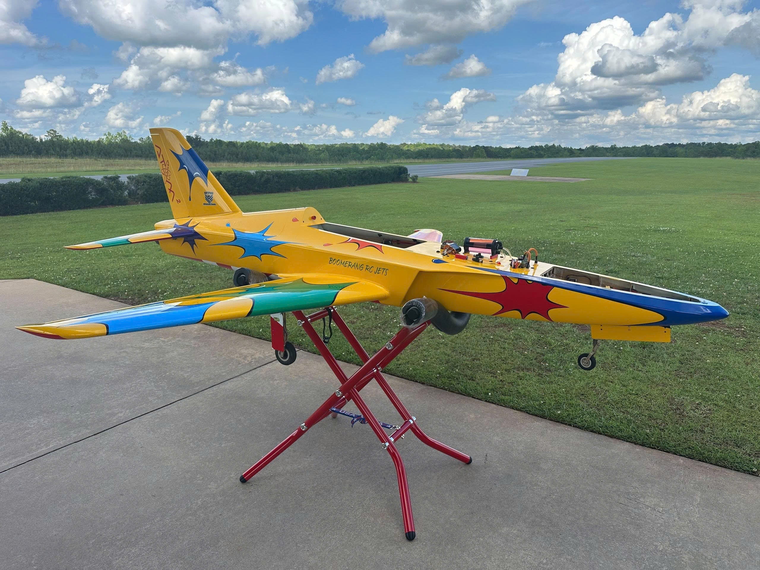 Maverick Stands (blue) - Boomerang RC Jets