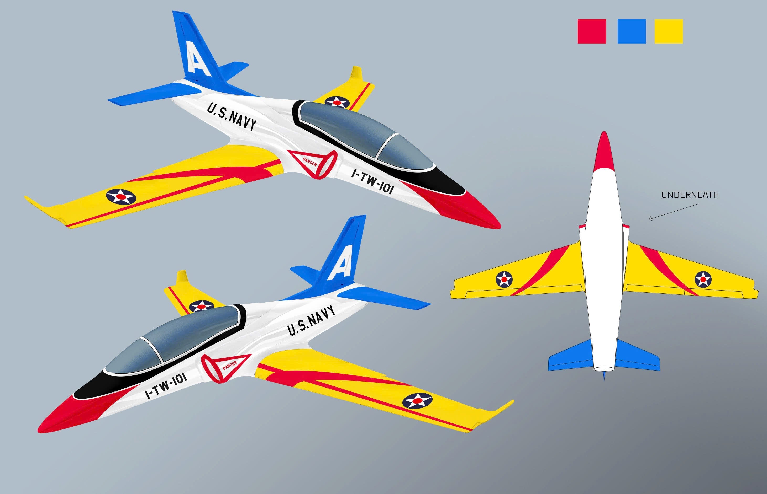 Boomerang RC Jets Mini Viper - NAVY - Boomerang RC Jets