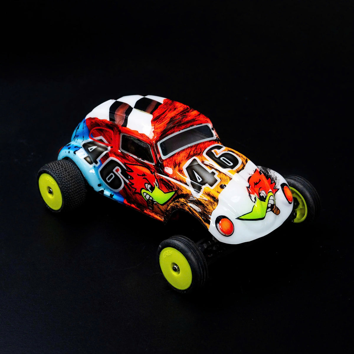 RadianZ Design RADIANZ Micro-B Rabitto Airbrush Lexan Body – Angry Bird 46