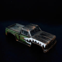 RADIANZ AXIAL  SCX24 RAM Airbrush Lexan Body - FireTrack