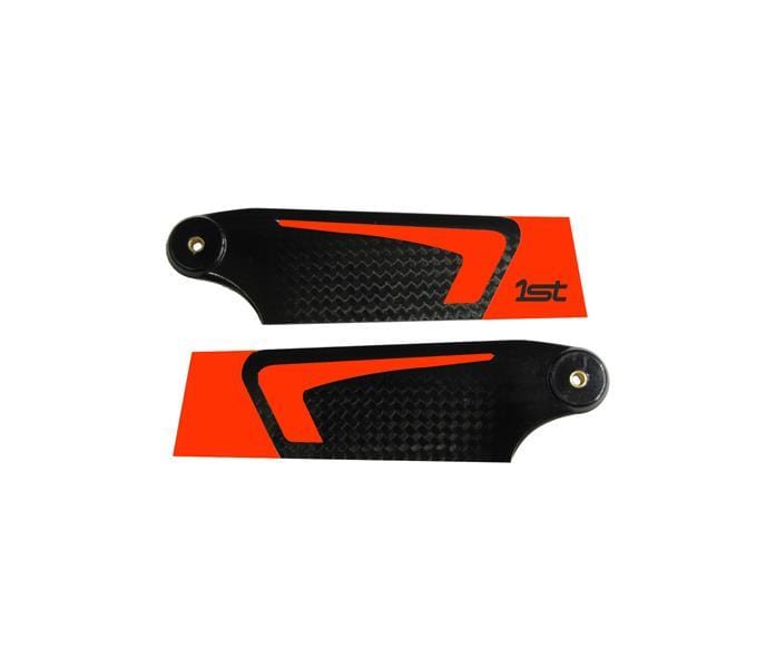 1st Tail Blades CFK 95mm (Orange) HeliDirect