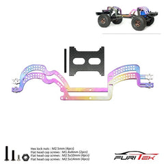 FURITEK GRASSHOPPER TITANIUM (RAINBOW) FRAME KIT FOR TRAXXAS TRX-4M - HeliDirect