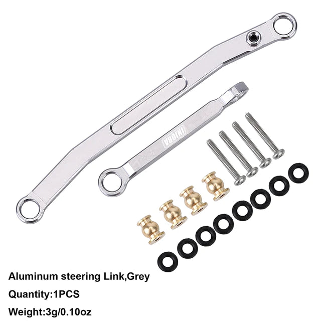 INJORA CNC Aluminum Steering Links for Axial SCX24 - HeliDirect